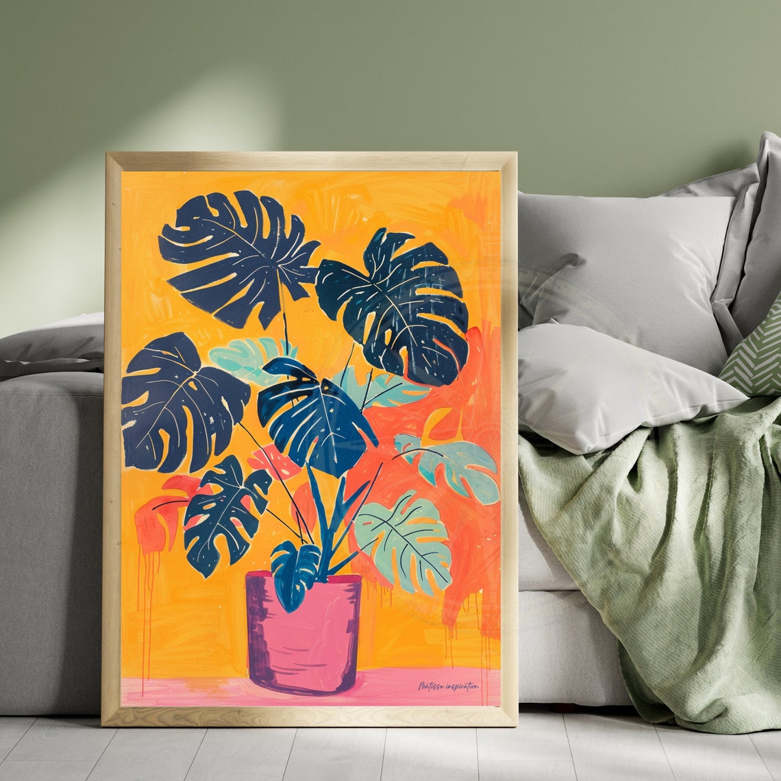 Henri Matisse Inspired Print Monstera