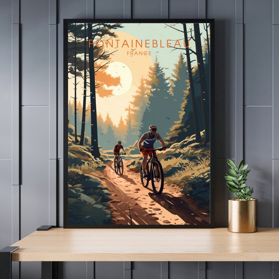 Fontainebleau Poster Mountain Bike Print Biking