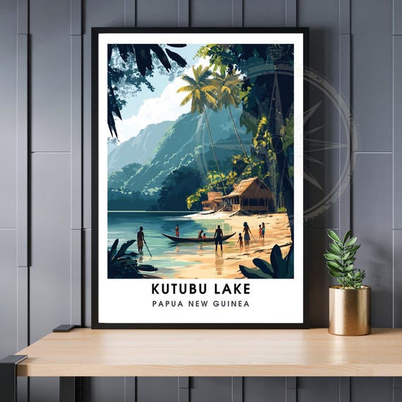 Lake Katubu Poster Papua New Guinea