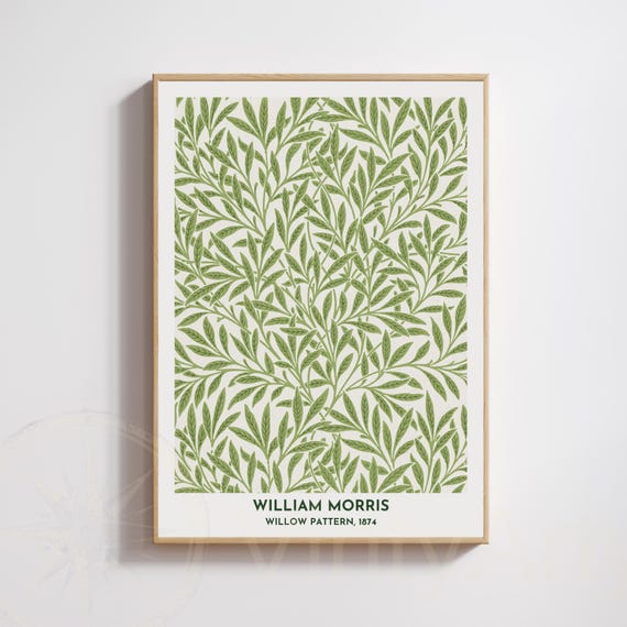 William Morris Willow Pattern 1874 Art Print Vintage Botanical Poster Arts Crafts Wall Decor Nature Inspired Home Decoration