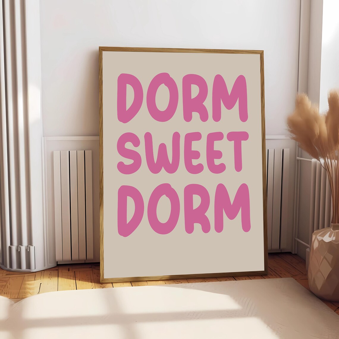 Dorm Sweet Dorm Retro Typography Dorm Decor - Image 2