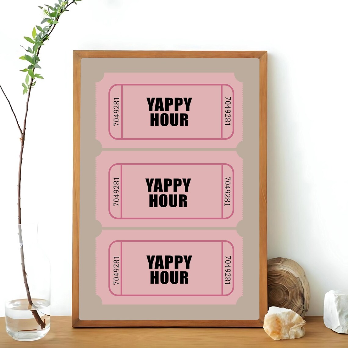 Yappy Hour, Retro Cocktail Art Print - Image 3