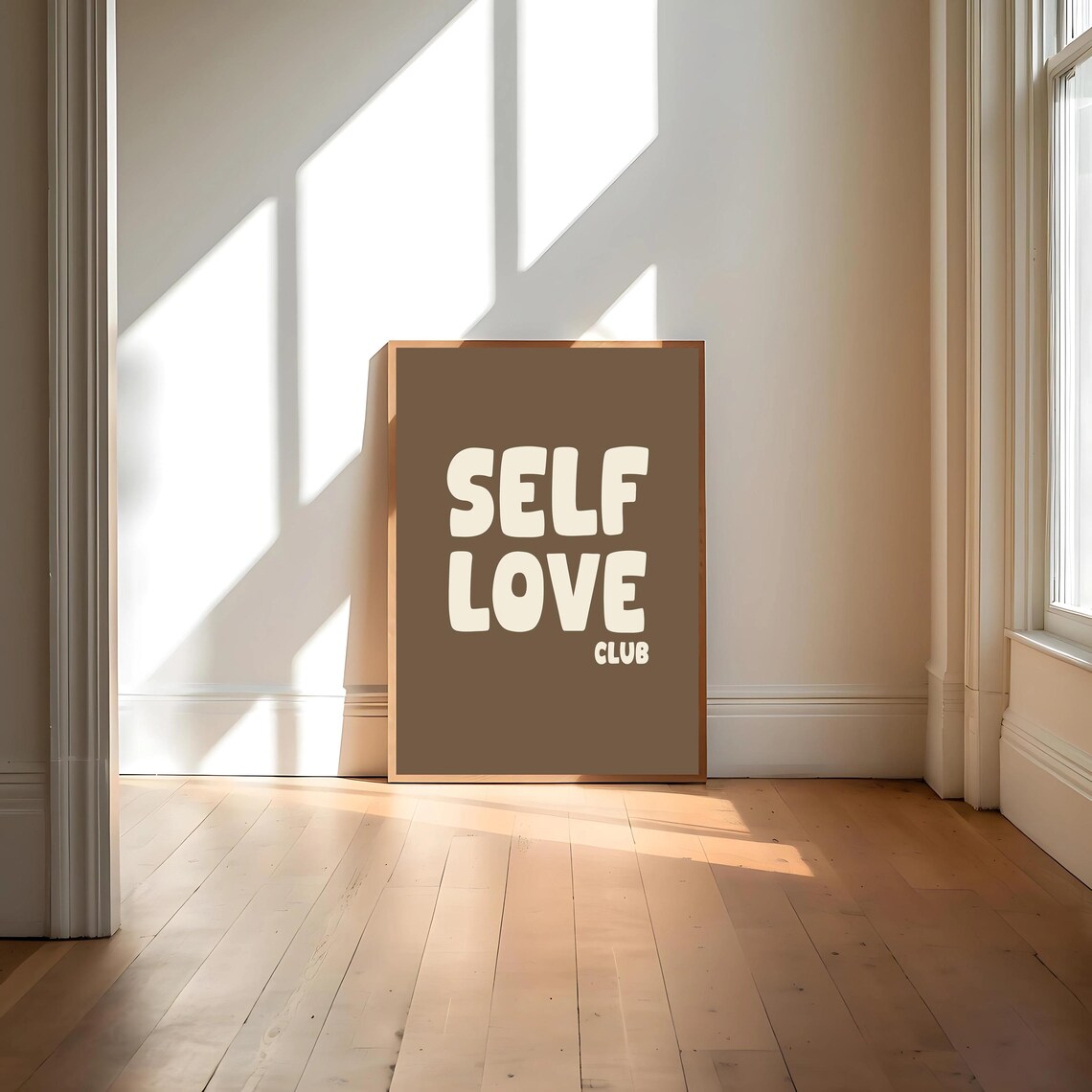 Self Love Club Poster, Colorful Maximalist Typography - Image 4