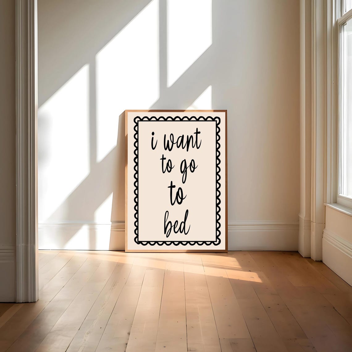 I Want To Go To Bed, Boho Bedroom Art - Image 4