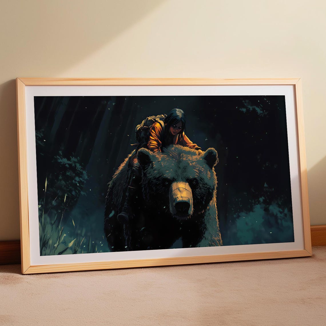 Bear Trip Comic Art Poster Anime Illustration Manga Wall Print Home Decor