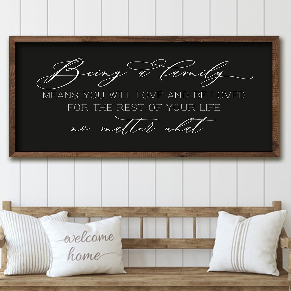 Being A Family Means Wall Decor Quote Art Print