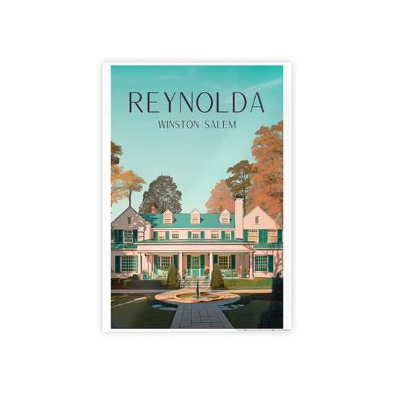 Reynolda House Travel Poster, Wake Forest