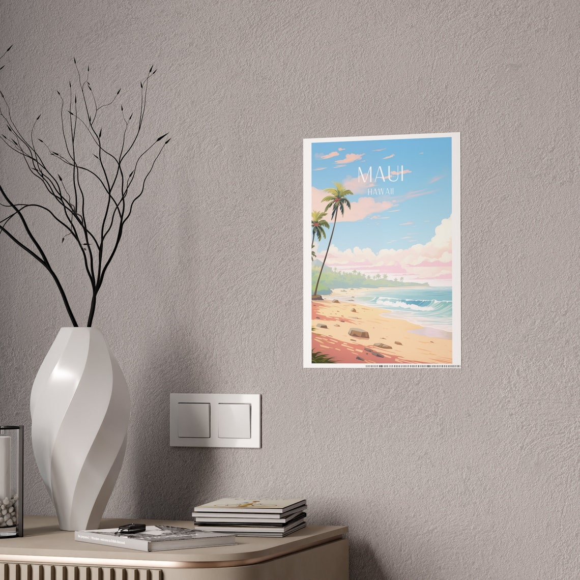Maui Beach Poster, Hawaii Wedding Gift - Image 4