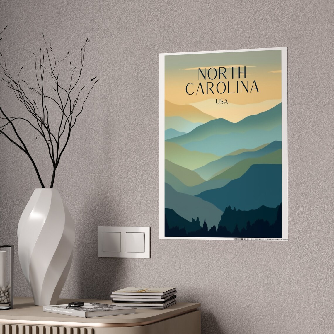 North Carolina Travel Poster, Mountains Nature Gift - Image 5