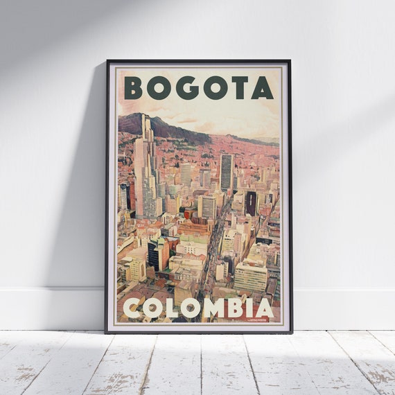 Bogota Poster Colombia Travel Poster 300ex Limited Edition Colombia Decor Gift