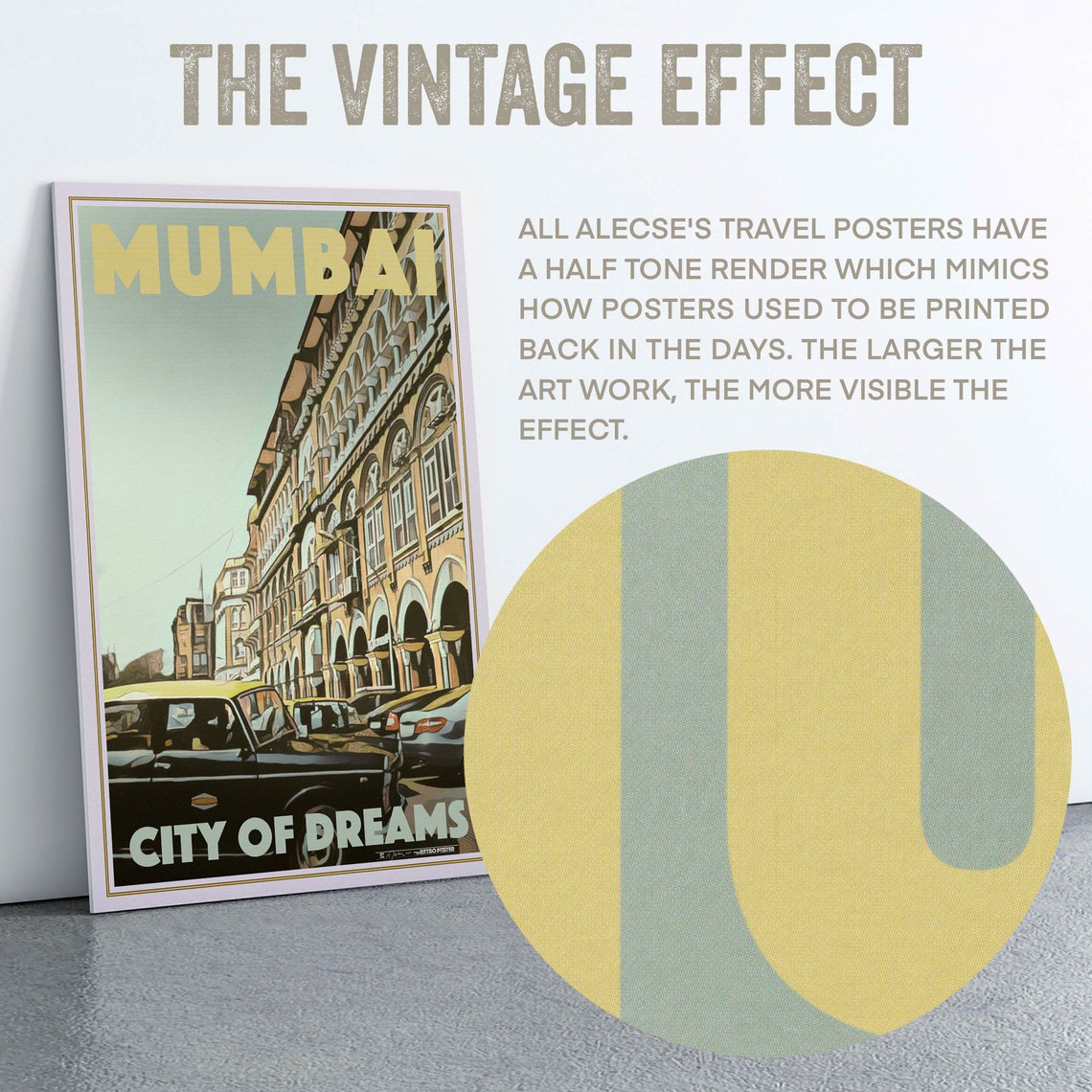 Mumbai Poster City Of Dreams By Alecse Limited Edition Maharashtra Travel Poster Mumbai Gallery Wall Print India Mumbai Travel Poster - Image 2