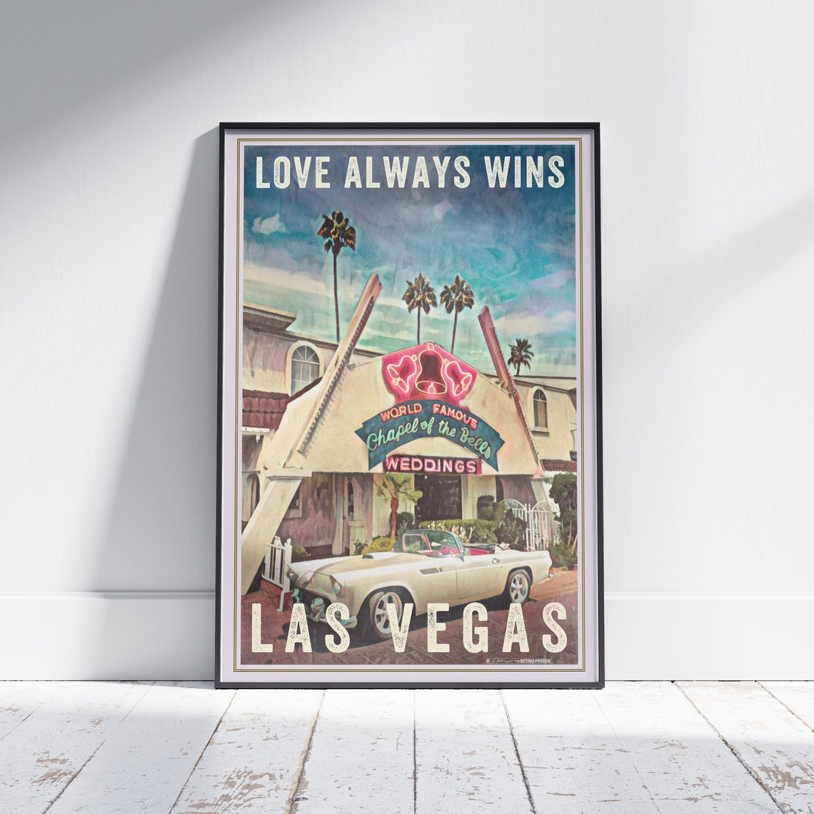 Las Vegas Poster Chapel Of The Bells By Alecse Limited Edition Las Vegas Wedding Poster Love Always Wins Gallery Wall Print Of Las Vegas