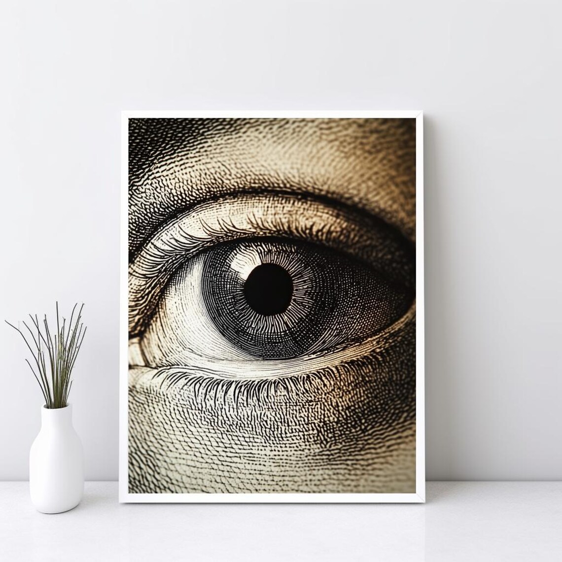 Benjamin Franklin Eye Money Wall Art Print