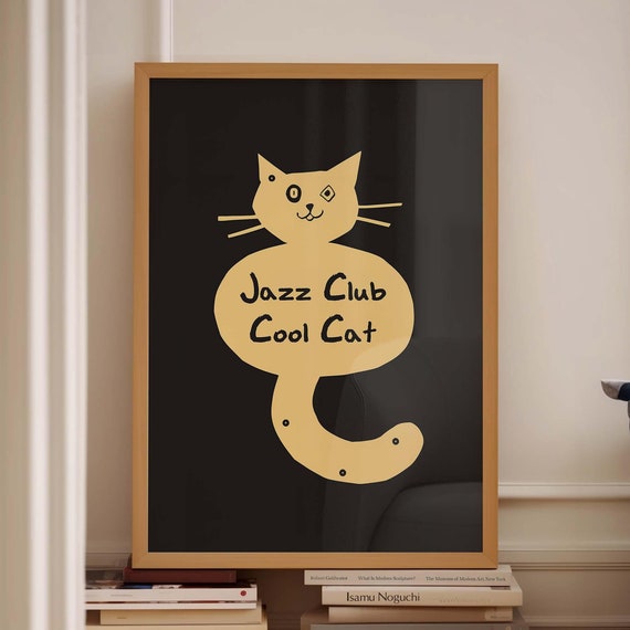 Jazz Poster Cool Posters Cat Poster Jazz Print 24x36 Poster Jazz Festival Poster Jazz Wall Art Exhibition Poster Print