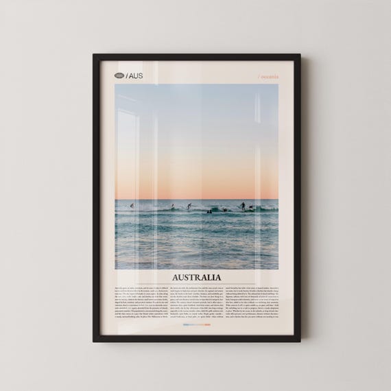 Australia Print Wall Art Poster Photography Scenic Landscape Nature Decor