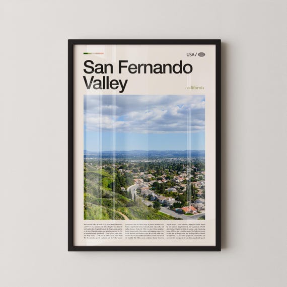 San Fernando Valley Print Wall Art Poster Photo