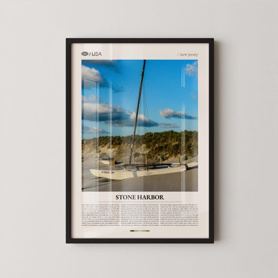 Stone Harbor New Jersey Coastal Poster