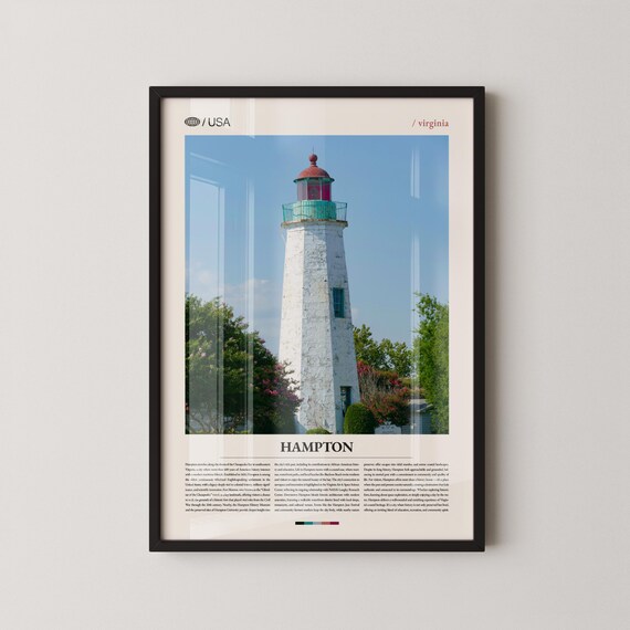 Hampton Virginia Lighthouse Chesapeake Bay Coastal Photo Poster