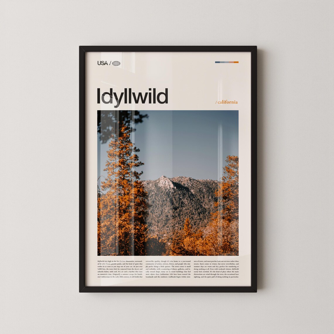Idyllwild Print Wall Art Poster Photo Mount San Jacinto Nature Center Deer Springs