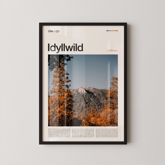 Idyllwild Print Wall Art Poster Photo Mount San Jacinto Nature Center Deer Springs