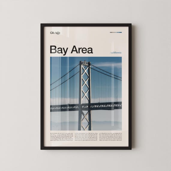 Bay Area Print Wall Art Poster Photo Golden Gate Bridge Alcatraz Island Muir Woods Lombard