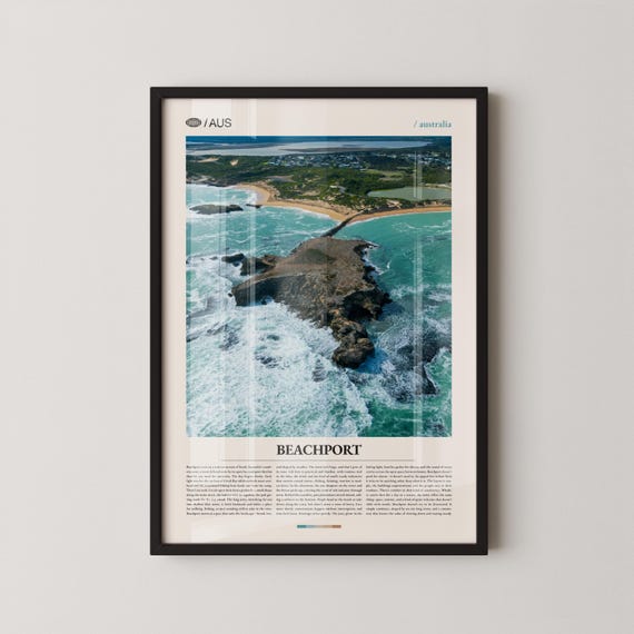 Beachport Print Wall Art Poster Photography Australian Coastal Town Oceanfront Decor
