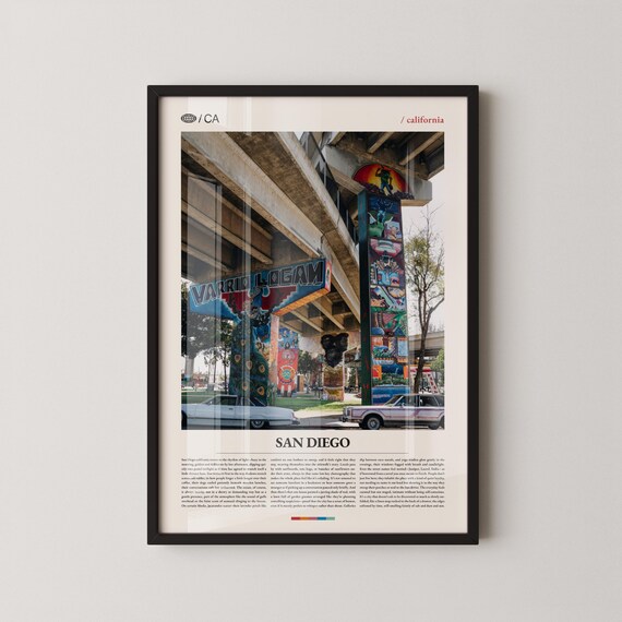 San Diego Chicano Park Painted Bridge Murals Travel Photo Poster