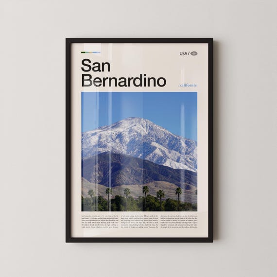 San Bernardino Print Wall Art Poster Photo National Forest Glen
