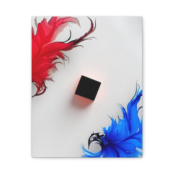 Abstract Floral Canvas Print Modern Home Decor