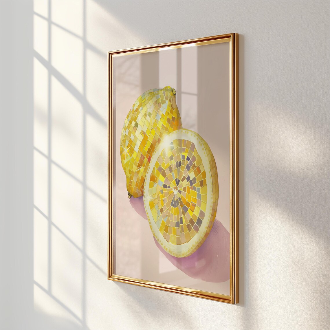 Disco Fruit Lemon Poster, Preppy Trendy Glam Print - Image 5