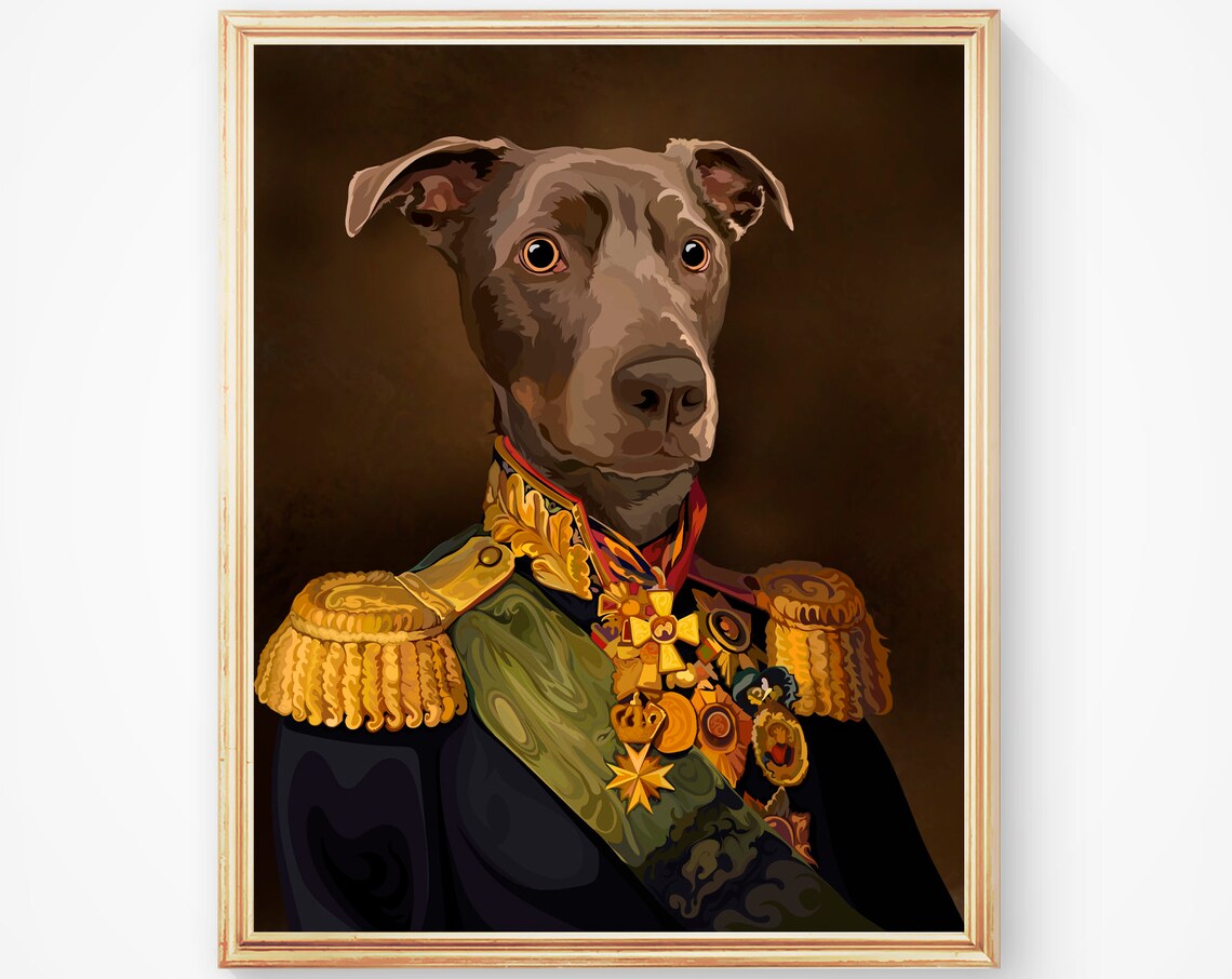 Custom Dog Aviator Portrait From Photo Personalized Pilot Poster - Image 3