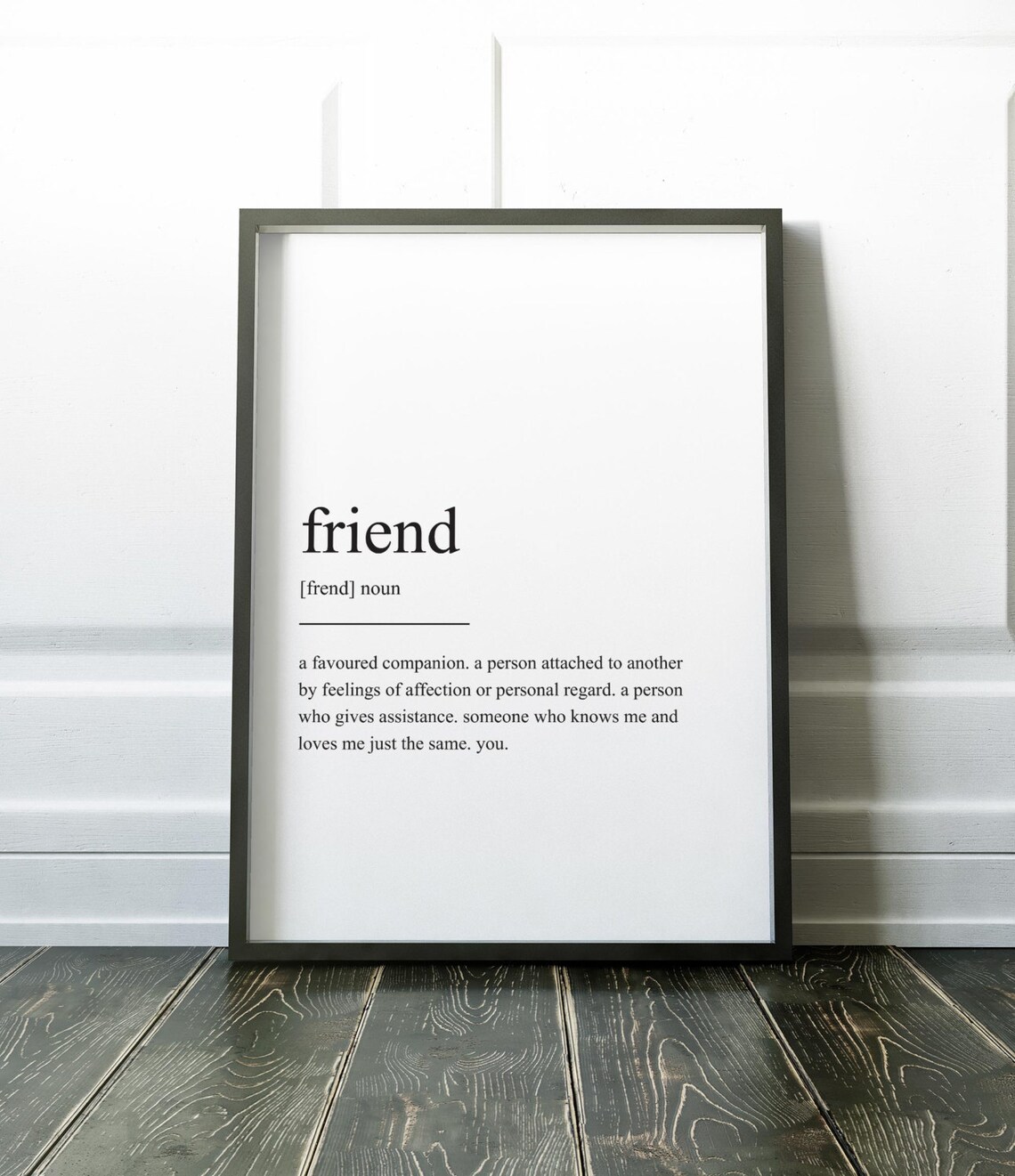 Definition Print Wall Art, Minimalist Modern Quote