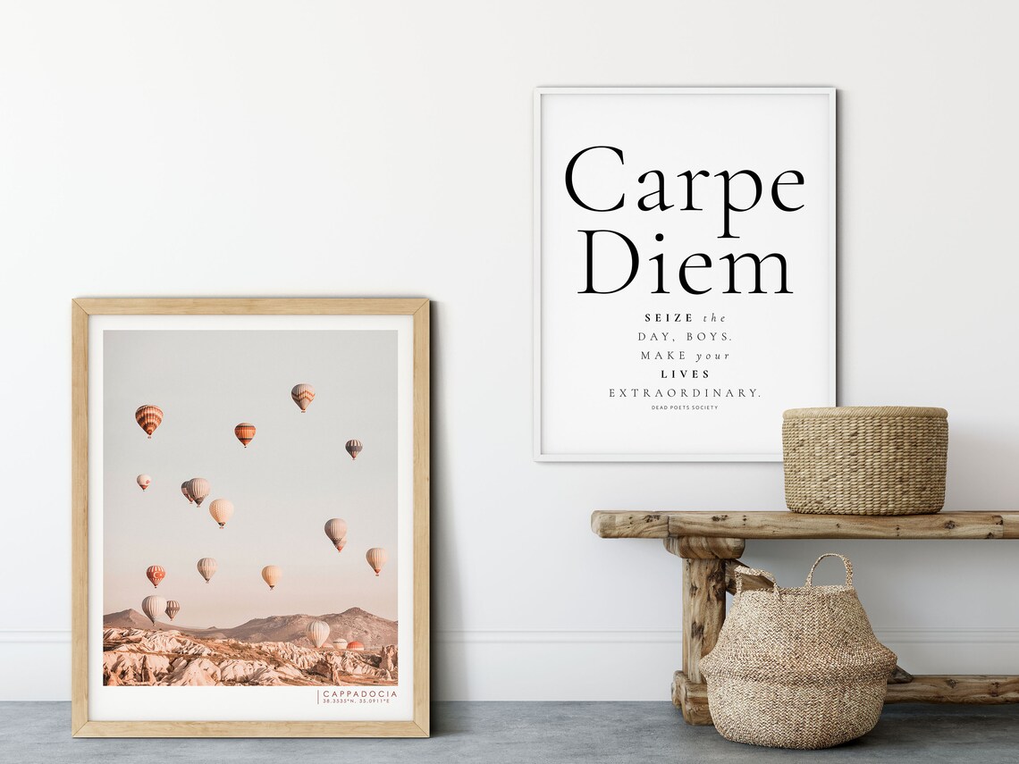 Dead Poets Society Carpe Diem Movie Quote Poster - Image 2