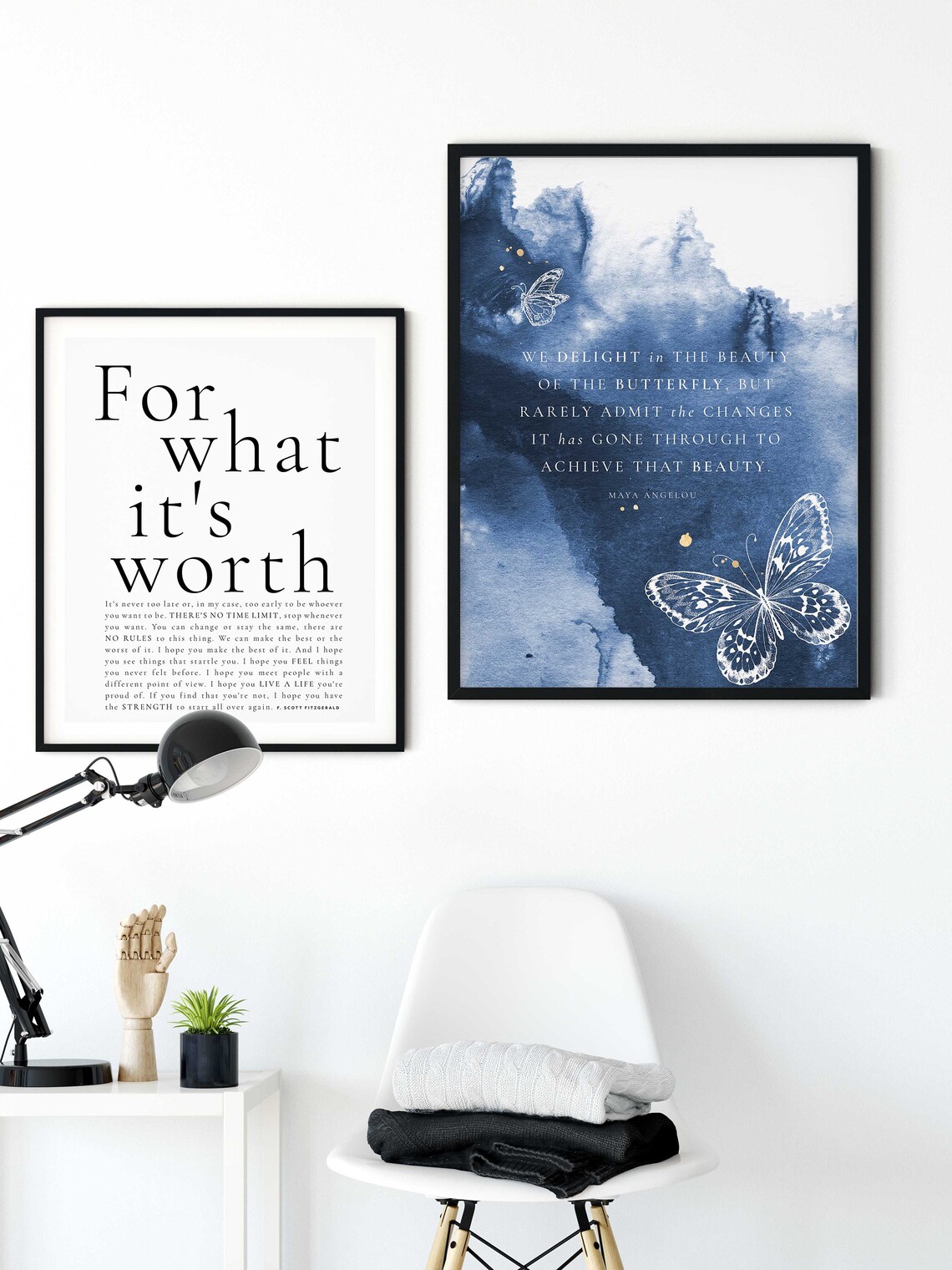 Maya Angelou Butterfly Quote, Inspirational Art Print - Image 2