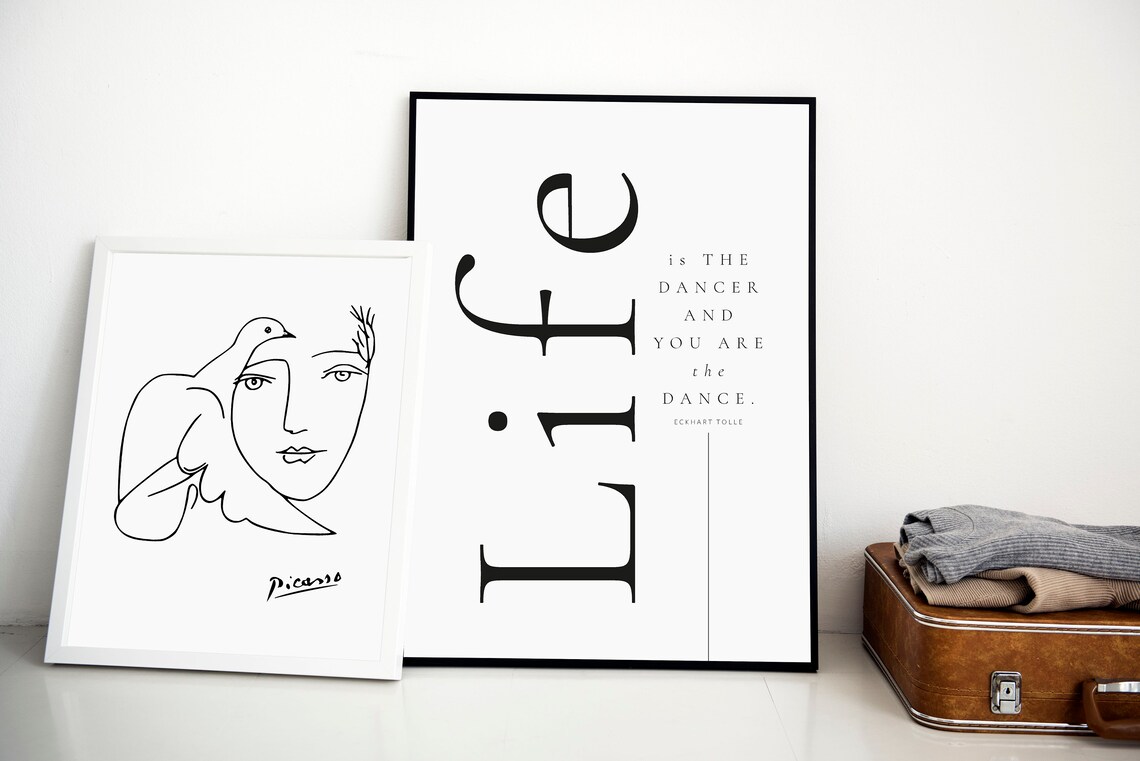 Eckhart Tolle Quote, Life Is the Dancer Art Print - Image 5