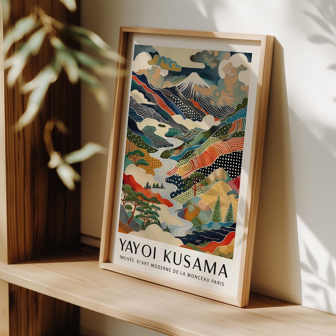 Yayoi Kusama Mount Fuji Colorful Japanese Landscape Style Poster - Image 2