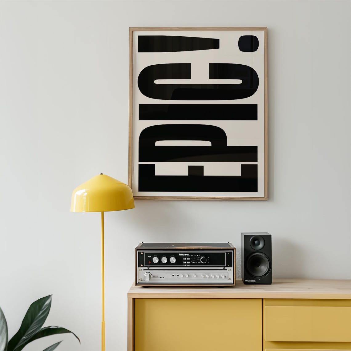 Epic Bold Typography Poster White Black Lettering Modern Wall Decor - Image 3