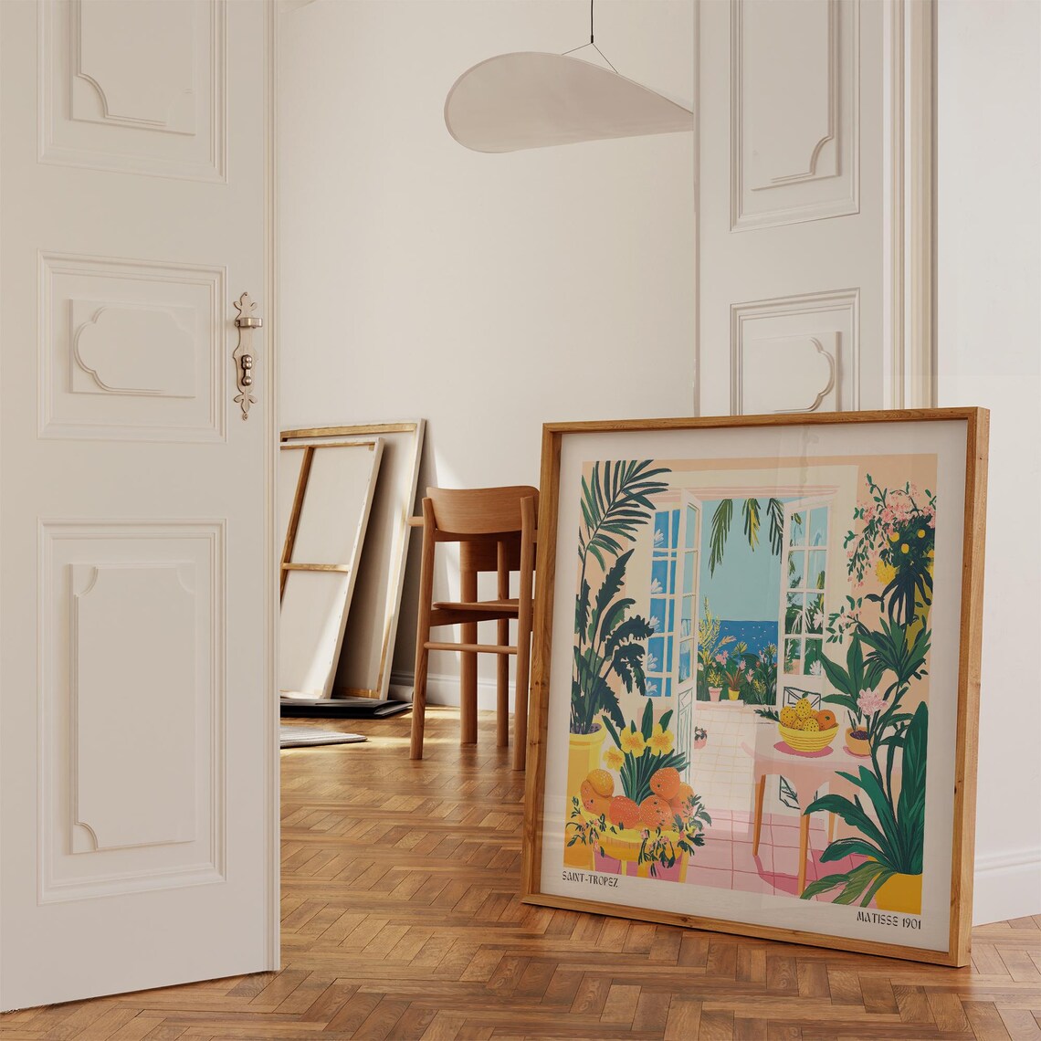 Saint-Tropez French Riviera Terrace Sea View Matisse Art Poster - Image 3