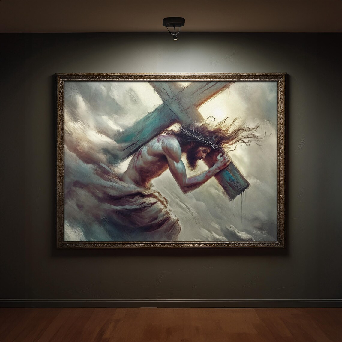 Carrying of the Cross Jesus Passion Art Print - Image 5