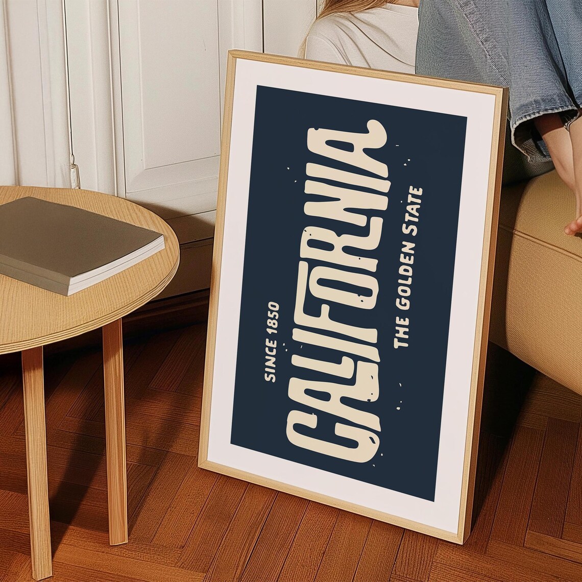 Retro California Poster, Golden State Travel Art - Image 2