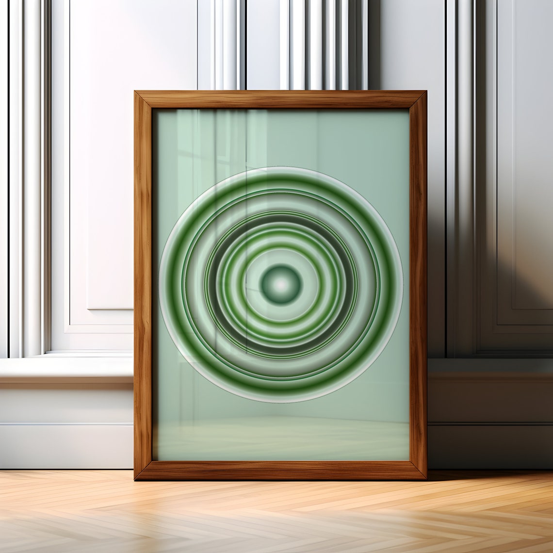 Green Aura Poster Affirmation Poster Sage Green Trust Gradient Poster Retro Aura Poster Spiritual Wall Art