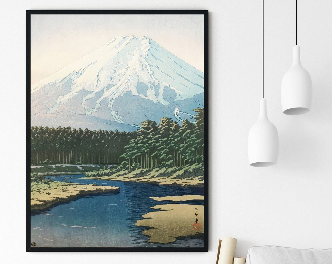 Japanese Mountain Range Travel Poster, Hasui Kawase - Image 4