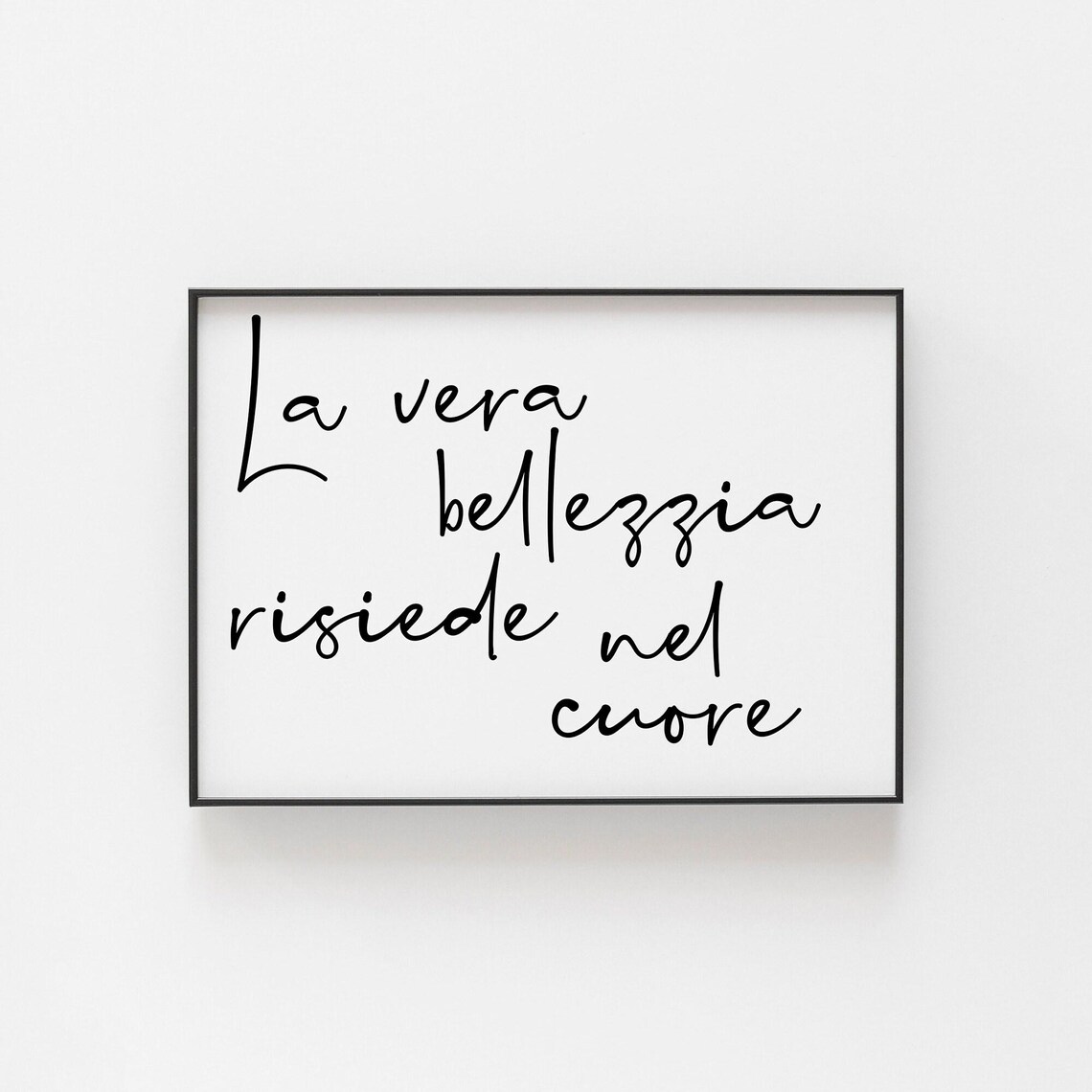 La Vera Bellezza Risiede Nel Cuore Art Print