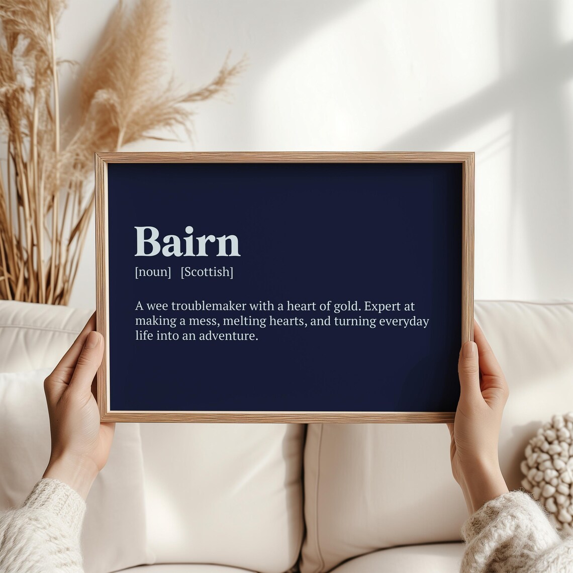 Bairn Scottish Definition Art Print, Nursery Decor - Image 5