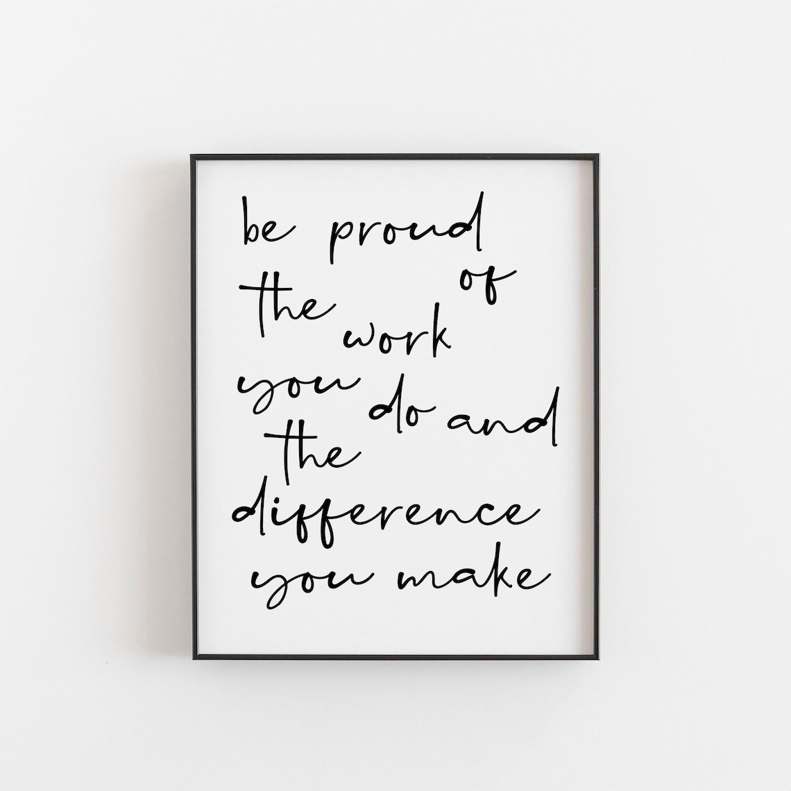 Teacher Gift Quote Thank You, Motivational Art Print