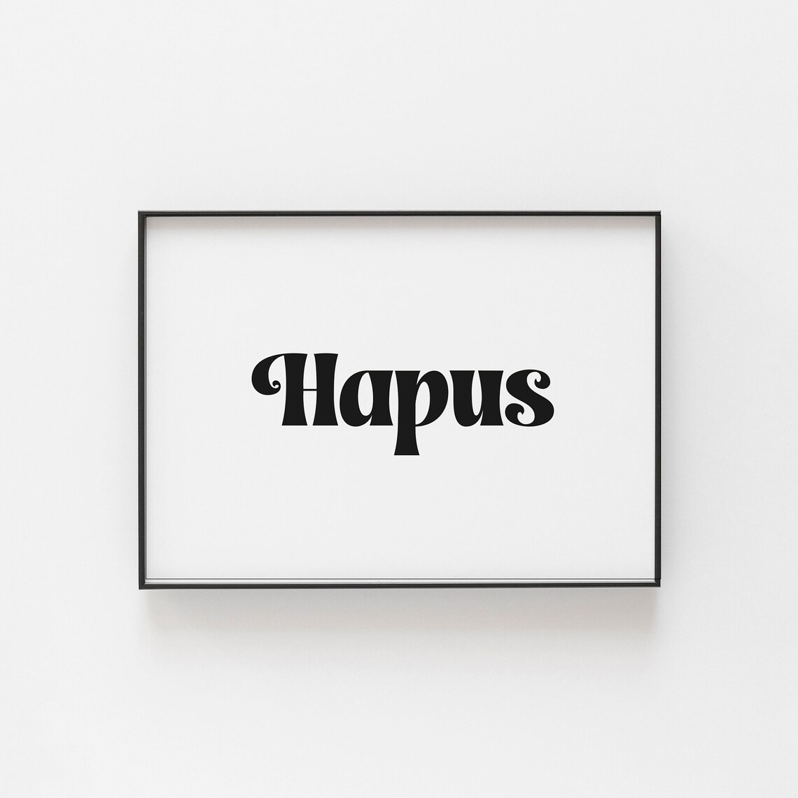 Hapus Welsh Happy Art Print, Hygge Home Decor - Image 3