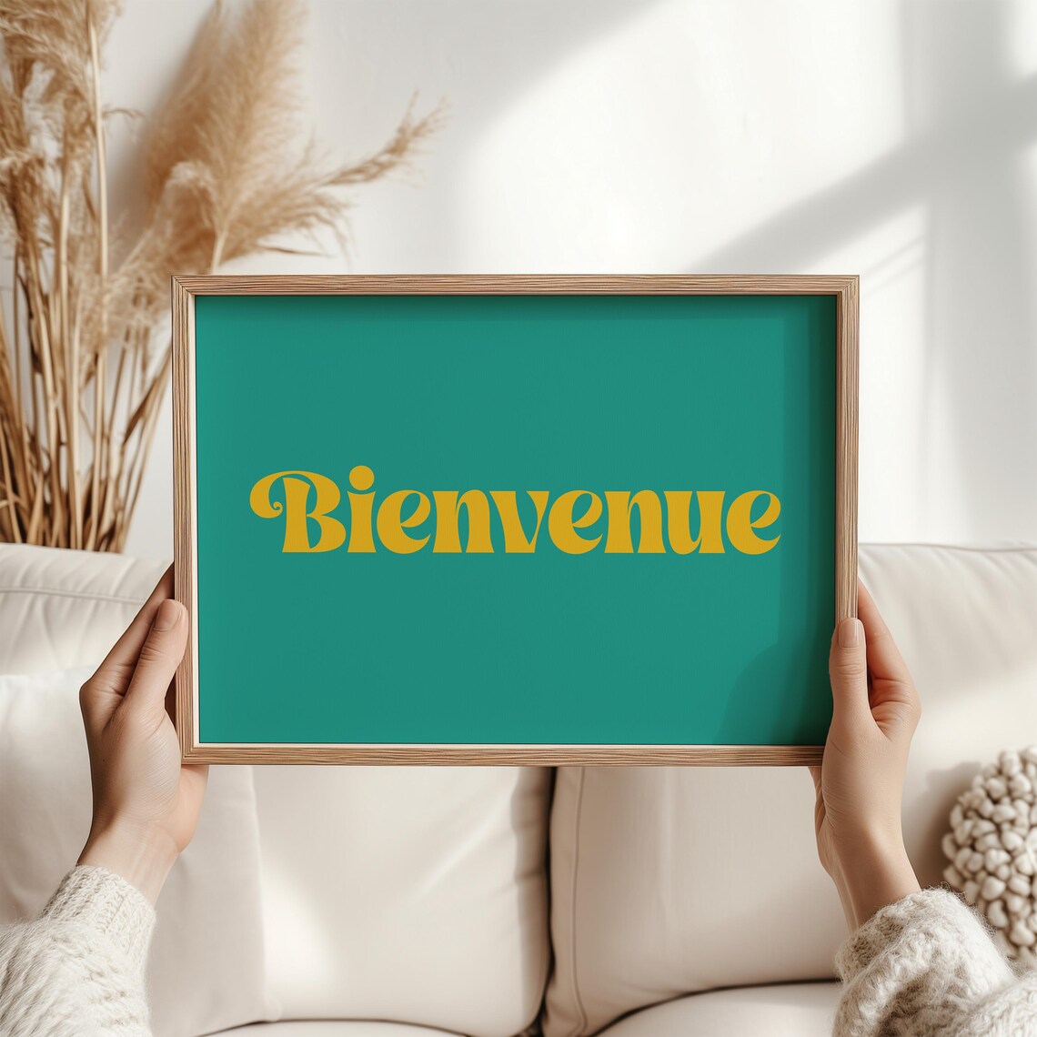 Bienvenue French Welcome Sign, Elegant Home Art Print - Image 5