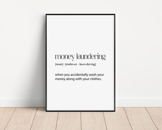 Funny Laundry Room Print Humorous Wall Art For Decor Quirky Home Lovers Housewarming Families