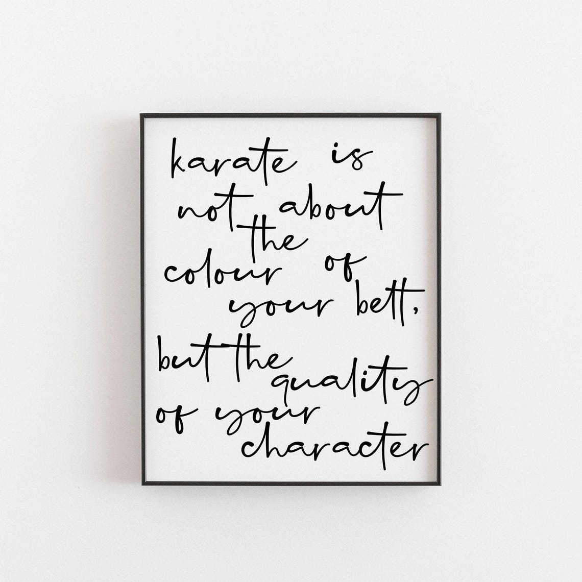 Karate Print, Japanese Culture Wall Art