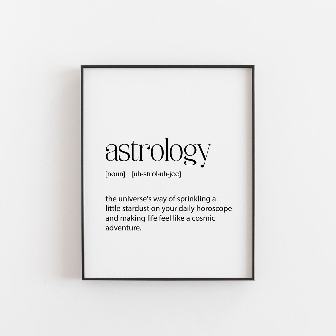 Astrology Wall Art Dictionary Print Astrological Reader Gift Star Sign Poster A2 A3 A4 A5 A6 16x20 11x14